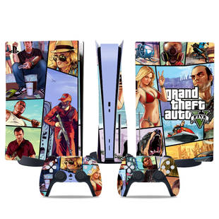 PS5贴膜光驱版游戏机全身贴纸彩膜贴 GTA5侠盗猎车手 贴纸 痛贴