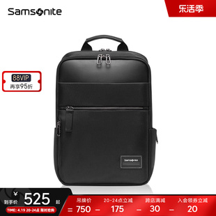 samsonite新秀丽(新秀丽)双肩包男大容量，休闲书包14寸商务电脑背包tt0