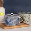 家用创意日式便当盒卡通，可爱饭盒陶瓷泡面碗带盖学生宿舍大汤碗