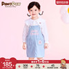 pawinpaw卡通小熊童装，2023年夏季女宝宝纯棉，字母牛仔背带裙