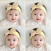 婴儿护囟门发带，韩版洋气蝴蝶结女宝宝，发饰新生儿超弹棉质头饰头箍