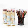 学生可擦48彩色铅笔，可爱纸筒装带橡皮擦，创意彩铅手绘儿童绘画