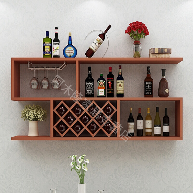 Wall mounted Wine cabinet Modern minimalist Home Bar Wine rack Decoration Creative restaurant 3 metope decorate Standsin the Tableware , Flagon/Wineglass/Wine , Wine category - from Buy2taobao.com to provide professional Taobao agent buy service