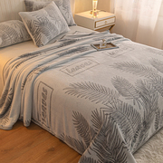 牛奶绒床单单件冬季加绒加厚法兰珊瑚绒卧室单人床上用被单毛绒毯