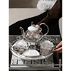 玻璃轻奢花茶壶耐高温花草水果家用茶壶套装下午茶具煮泡茶壶耐热