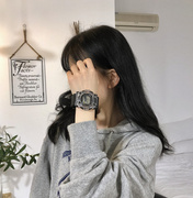 独角兽ins数字显示小型电子手表少女可爱韩版简约防水中学生手表