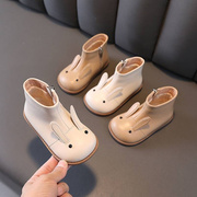 宝宝靴子女小童女童，马丁靴短靴2023雪地靴，冬季防水防滑棉鞋