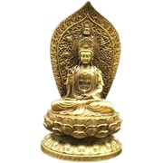 速发合金鎏铜娑婆三圣摆件释迦牟尼地藏王菩萨观世音菩萨佛像铜像