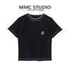 MMC 欧货小香风镂空冰麻花朵短袖T恤独特设计上衣2024小众女