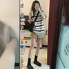宽松显瘦韩版学生运动套装女夏短袖短裤时尚洋气休闲两件套纯棉潮