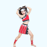 儿童舞蹈演出服六一小荷风采阿佤阿娃民族舞台服佤族壮族演出服装