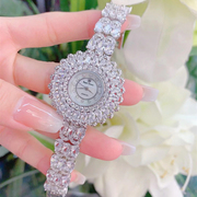 Royal Crown萝亚克朗手表时尚女表经典优雅款手链水钻表S925银表