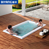 碧洋嵌入式浴缸家用超大情侣双人冲浪按摩浴盆定制尺寸2.2-2.4米