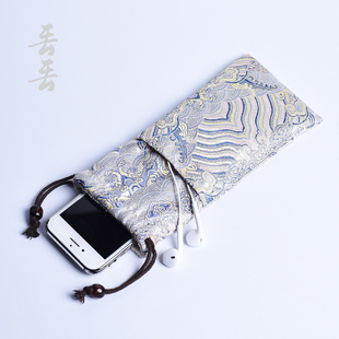 智能手机收纳布袋子充电宝，耳机苹果华为小米vivo通用便携束口抽绳