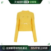 香港直邮潮奢 CORMIO 女士黄色羊毛混纺毛衣