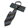 领带男士正装商务职业衬衫红黑蓝条纹拉链式懒人女学生宽方便领带