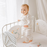 nestdesigns婴儿床围纯棉防撞宝宝，防护围防摔全棉软包通用
