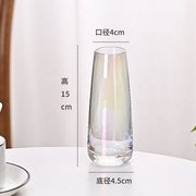 欧式创意透明玻璃花瓶小号现代简约桌面民宿样板间装饰摆件工艺品