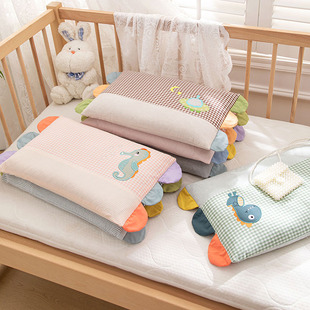 儿童全棉水洗棉枕头纯棉幼儿园专用枕芯宝宝小学生四季通用可拆洗
