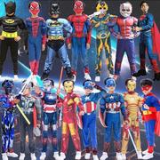 美国万圣儿童队长钢铁侠节服装衣服cosplay肌肉超人雷神演出服c.