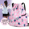 清新可爱儿童旅游双肩包粉色抽绳束口袋背包便携旅游包零食收纳包