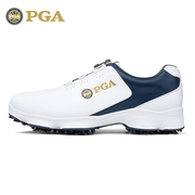 PGA 钉 高尔夫球鞋 男士防水鞋子 旋钮鞋带比赛球鞋 防滑高档
