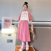 13-15岁女孩套装夏夏季服饰甜美女童小众生日超仙2025ins风新款