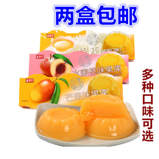 台湾进口盛香珍三杯果冻布丁芒果味/水蜜桃味/鸡蛋味三味可选