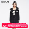 jessyline春季女装 杰茜莱时尚黑色气质小外套 311207036