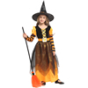 万圣节cosplay服装女巫婆魔法巫婆长裙幼儿舞台演出服儿童巫婆服