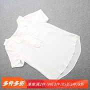 芊兰米特卖夏时尚(夏时尚，)纯色宽松休闲大码衬衫小衫19212020096