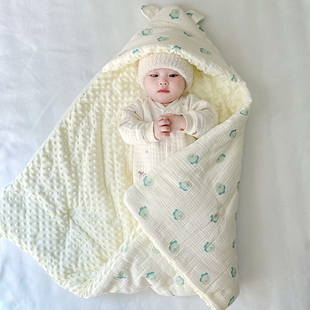 童泰龙宝宝产房包单初生婴儿，包被春秋冬季加厚睡袋纯棉新生儿抱被