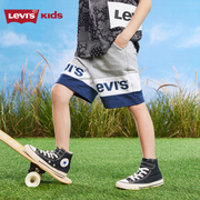 levi's李维斯(李维斯)童装，男童纯棉短裤2023夏季儿童裤子中大童五分裤