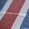 一次性装修彩条布地面(布地面)保护膜塑料布工地防雨布三色彩，布油布(布油布)遮阳布