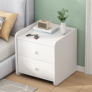 床头柜置物架简约现代迷你小型一对床边简易小柜子，木质储物收纳柜