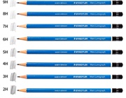德国施德楼STAEDTLER 100德国铅笔 蓝杆 绘图工具素描2H碳铅炭笔