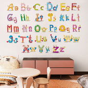 旅康ch36012可爱字母表儿童房幼儿园，早教墙贴画卡通自粘启蒙墙贴