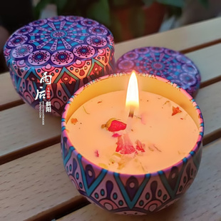 新疆伊犁薰衣草玫瑰花瓣，香薰蜡烛氛围清新去异味浪漫买三