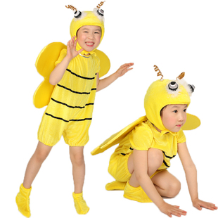 六一儿童演出服装小蜜蜂舞蹈，服幼儿园动物表演服装，卡通造型服装夏