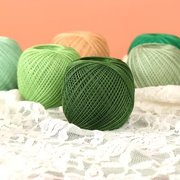 100%纯棉蕾丝线手工编织玩偶创意小饰品披肩钩针毛线夏季细线亚麻