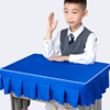 小学生桌布桌罩课桌套罩学校教室，专用长方形书桌，蓝色班级学习桌套