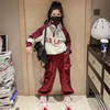 女童爵士舞服装2023韩国潮童hiphop嘻哈街舞网红拉链走秀演出服