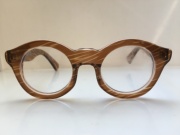 Platoy 透明棕色板材框眼镜通用型厚实眼镜架日本