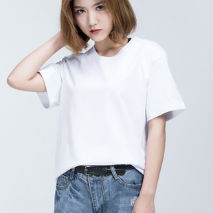 大款短袖t恤女装夏季2024韩国小众品牌，特大码纯棉宽松打底衫