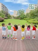 纯棉短袖衬衫儿童糖果色纯色女夏季亲子装幼儿园学生班服彩色t恤