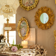 复古欧式金色浮雕树脂相框画框，家居民宿墙面，装饰照片墙壁挂组合