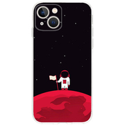 欧美红色月球太空人 苹果15 Plus iphone15 14 13 12 11 Pro  Max 全包 手机壳