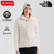 北面白色立领羽绒服外套女2023冬季运动服休闲保暖防风夹克