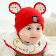 日本婴儿帽子春夏，0-3-6-12个月1-2岁男女宝宝帽子，新生儿胎帽秋季