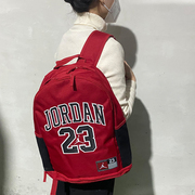 Jordan双肩背包学生书包耐克大容量aj休闲潮流男旅行包运动包